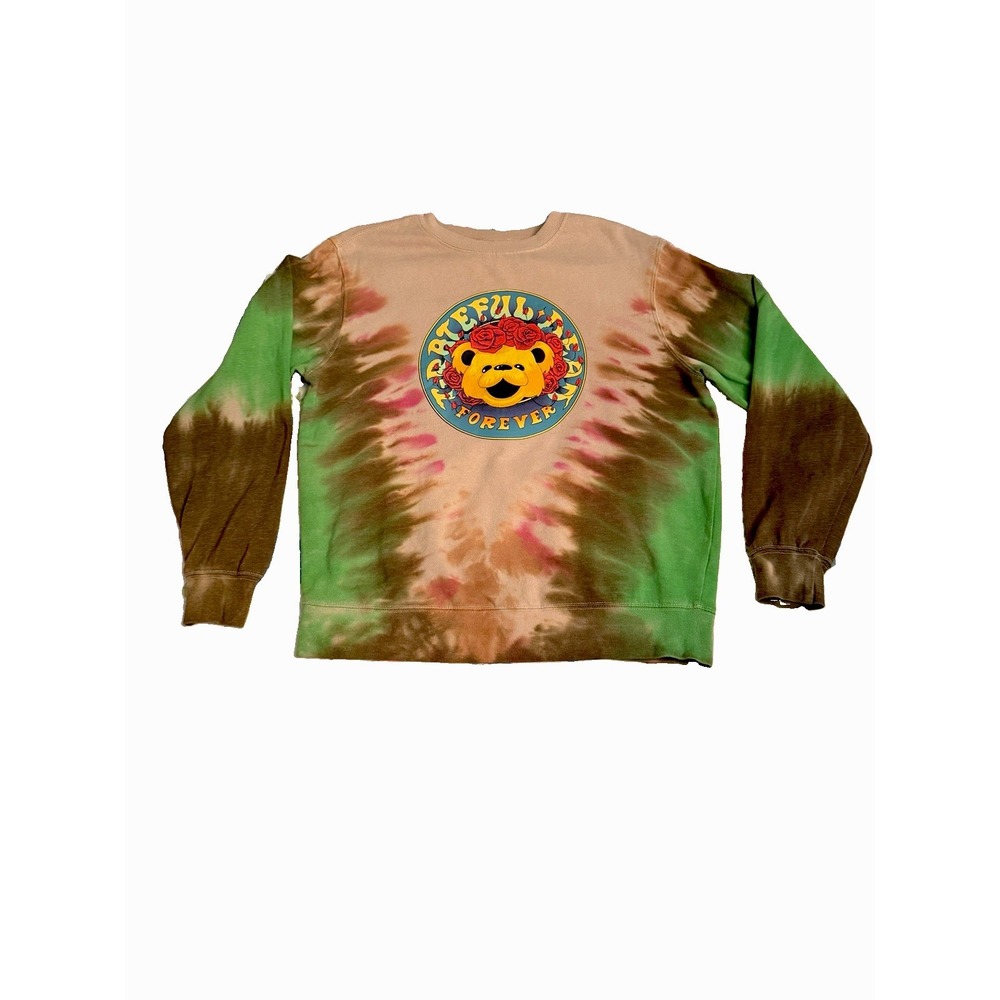 Grateful Dead Head Sweatshirt Size M Forever Psycho Groovy Grunge Acid Hippie
